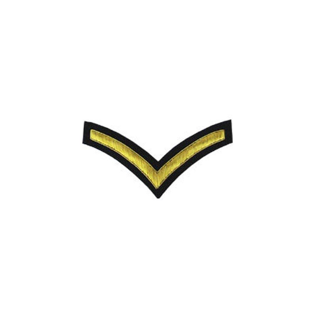 imperial-highland-supplies-1-stripe-chevron-badge-gold-bullion-on-dark-blue