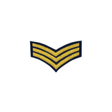 imperial-highland-supplies-3-stripes-chevron-badge-gold-bullion-on-dark-blue