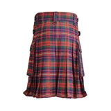 imperial-highland-supplies-cameron-of-erracht-tartan-modern-utility-kilt-heavy-weight-16oz-with-leather-strap-back