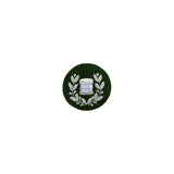 imperial-highland-supplies-drum-major-badge-silver-bullion-on-green