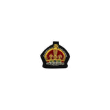 Kings Crown Badge Gold Bullion On Black