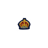 Kings Crown Badge Gold Bullion On Blue