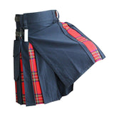 imperial-highland-supplies-navy-hybrid-kilt-with-royal-stewart-tartan-front