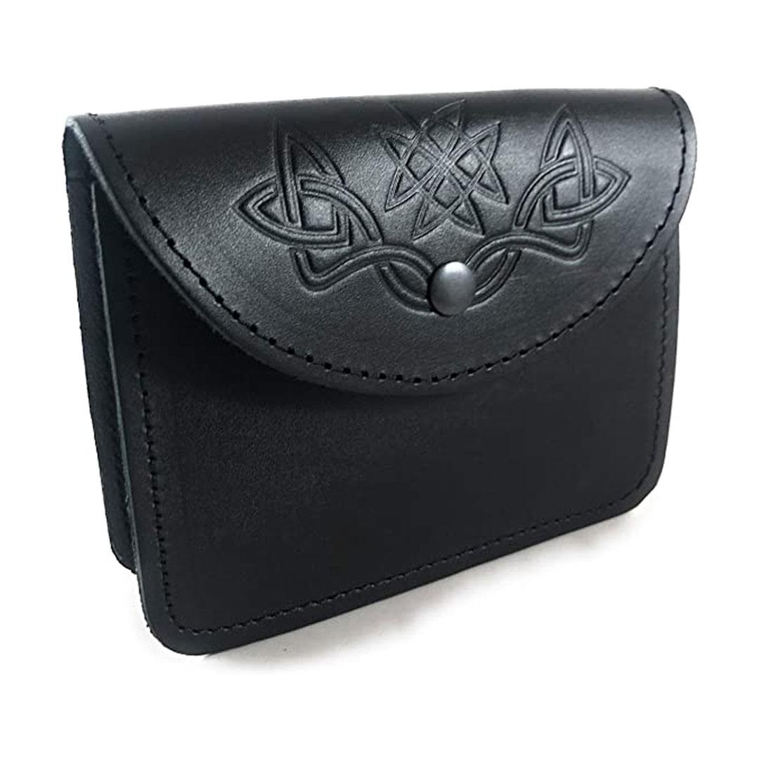 imperial-highland-supplies-original-leather-embossed-belt-pouch-highland-bag-piper-kilt-belt-sporran-pouch-black