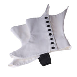Regimental Spats Heavy Canvas White With Black Buttons