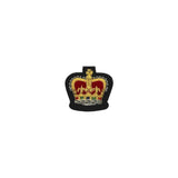 Queens Crown Badge Gold Bullion On Black