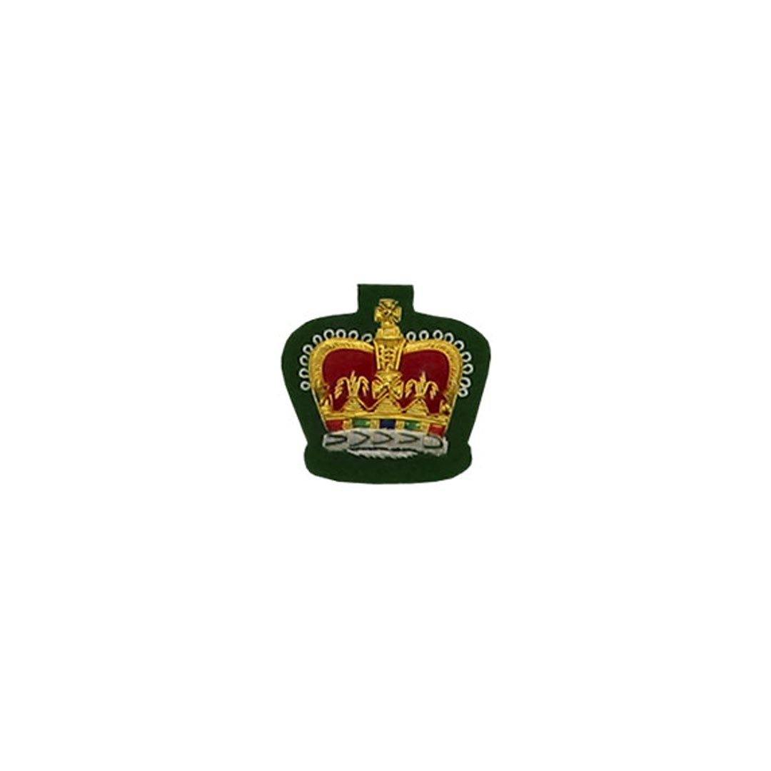imperial-highland-supplies-queens-crown-badge-gold-bullion-on-green