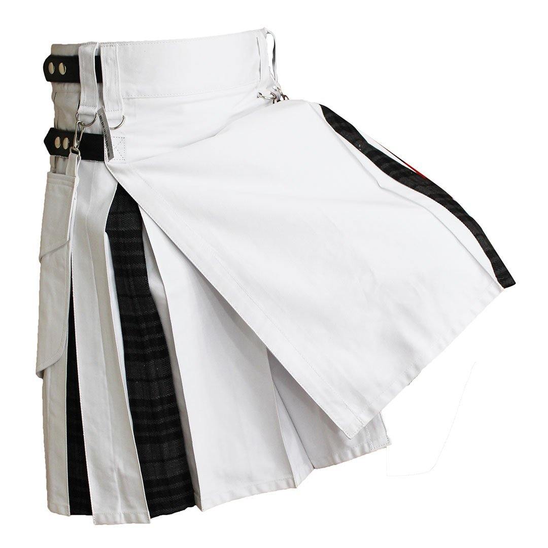 imperial-highland-supplies-white-hybrid-kilt-with-grey-watch-tartan-back