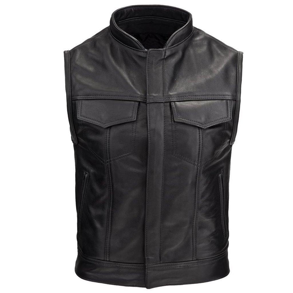 Men’s Leather Rebel Vest - biznimart