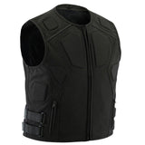 Black Body Armour Skin Vest Chest Protector Motorcycle Kart Ski Motocross Racing - biznimart