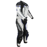 Mens Classic Motorbike Suit CE approved Full Protection 100% Cowhide Leather - biznimart