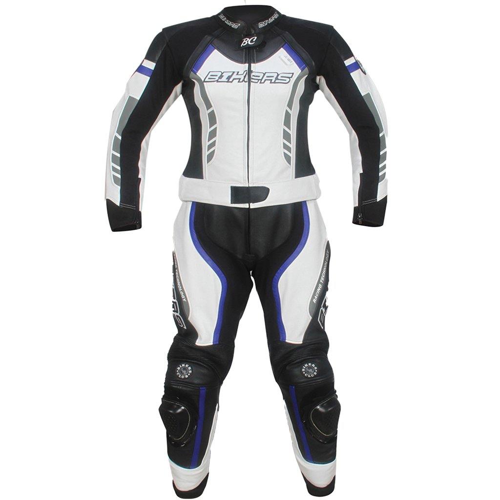 Mens Classic Motorbike Suit CE approved Full Protection 100% Cowhide Leather - biznimart