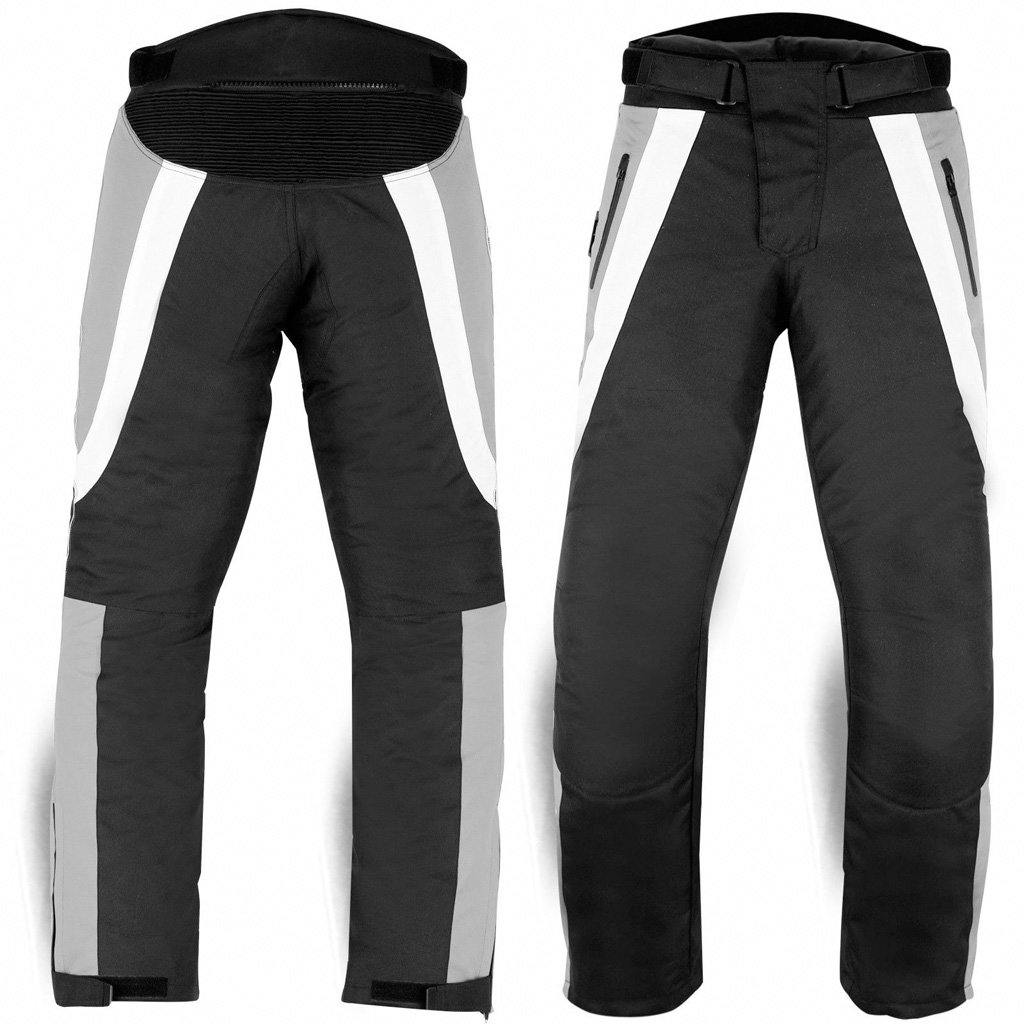 Ladies Motorbike Motorcycle Waterproof Cordura Textile Trousers Pants Armours - biznimart