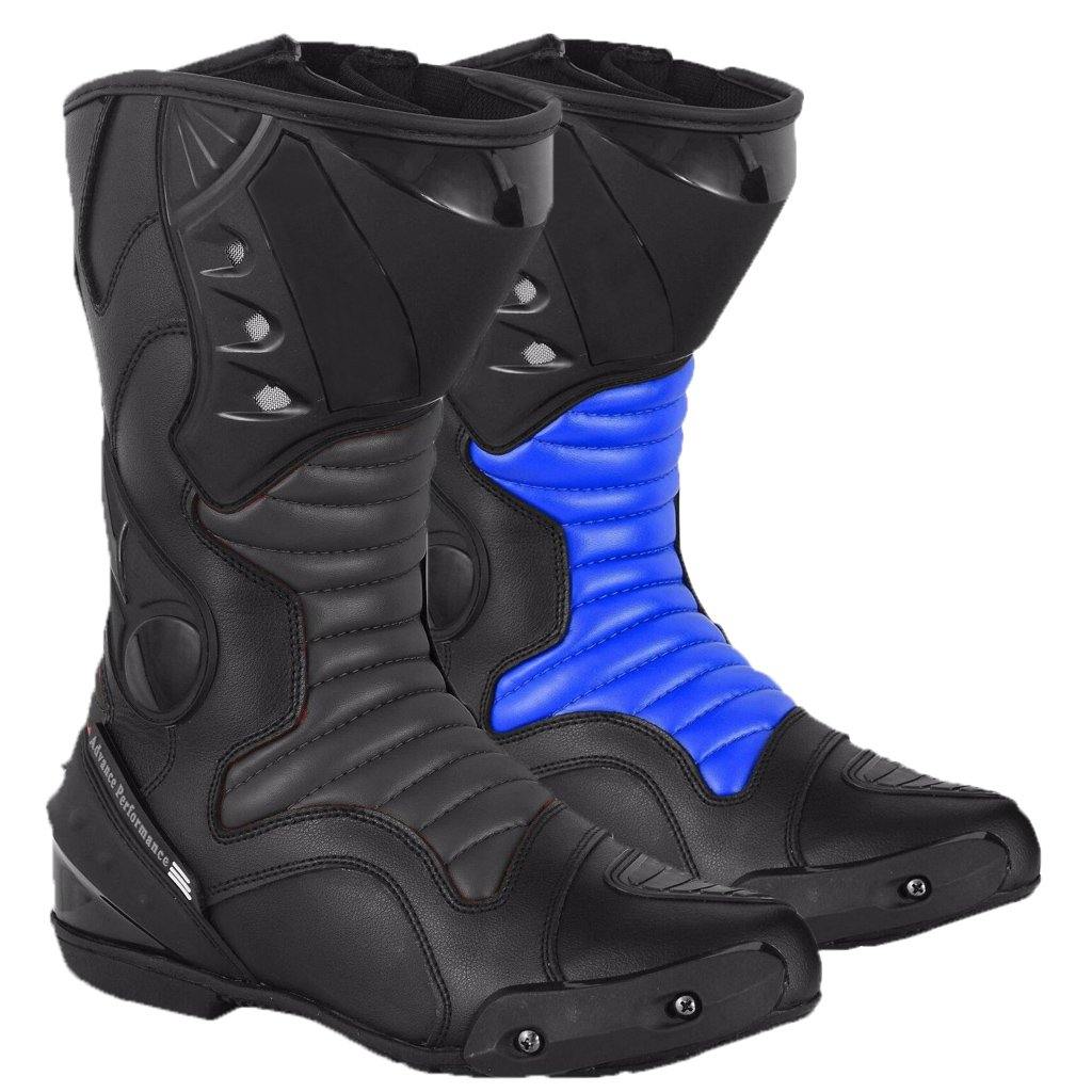 Motorbike Waterproof Boots High Ankle Racing Road Shoes CE Armored - biznimart