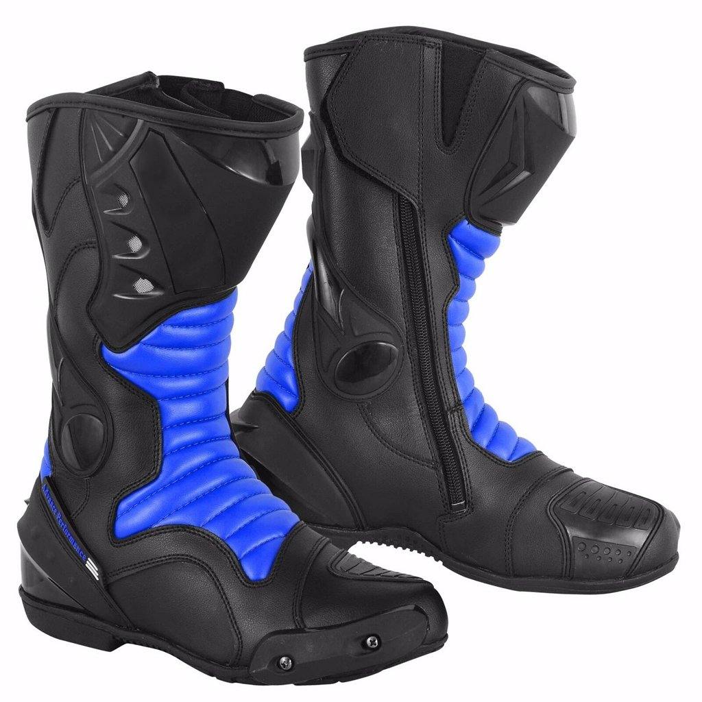 Motorbike Waterproof Boots High Ankle Racing Road Shoes CE Armored - biznimart