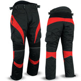 Motorbike Motorcycle Waterproof Cordura Textile Trousers Pants CE Armours - biznimart