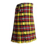 Scottish Ball Modern Tartan Kilt 8 Yards With Pleats Medium Weight 13oz Leather Straps - biznimart