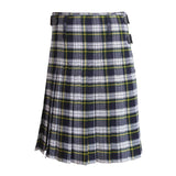 Scottish Dress Gordon Tartan Kilt 8 Yards With Pleats Medium Weight 13oz Leather Straps - biznimart