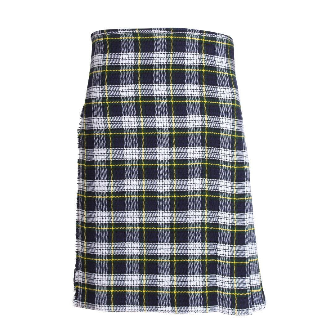 Scottish Dress Gordon Tartan Kilt 8 Yards With Pleats Medium Weight 13oz Leather Straps - biznimart