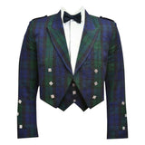 Prince Charlie Jacket & Waistcoat In Tartan - biznimart
